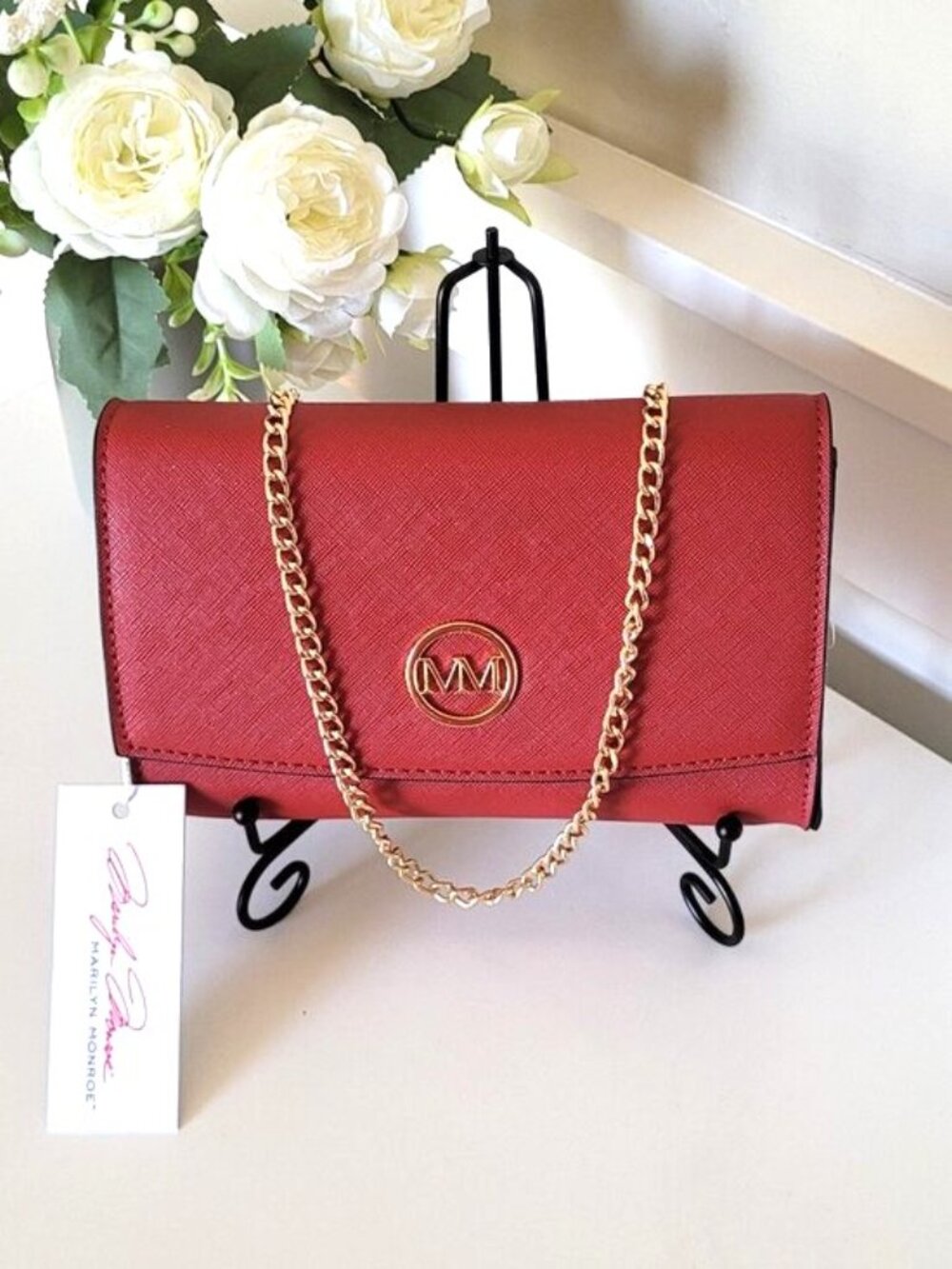 Marilyn Monroe Lipstick Red Clutch Purse - Picture 4 of 4